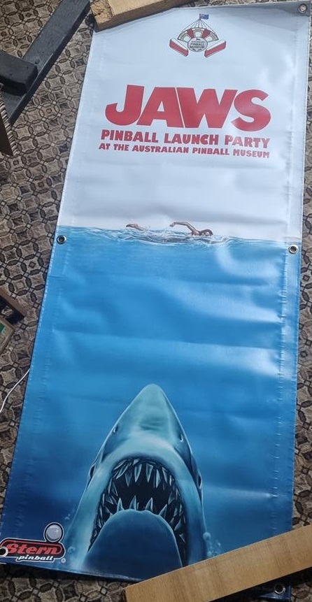 Jaws Launch Party Banner